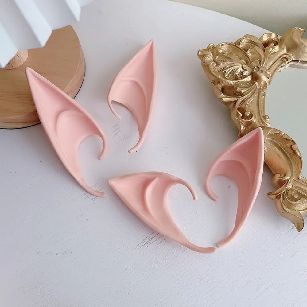 Unisex Cos Accessories Fairy Role Play Elf Ears False Ears Women Earrings Ear Cuff Jewelry