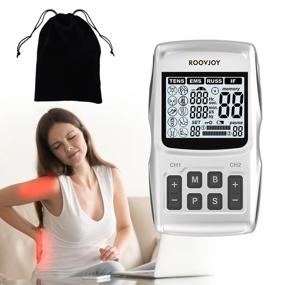 Electrostimulation Russian Wave Electric Ems Muscle Stimulator Tens Unit Machine Professional Ems Acupenture Body Massager USB