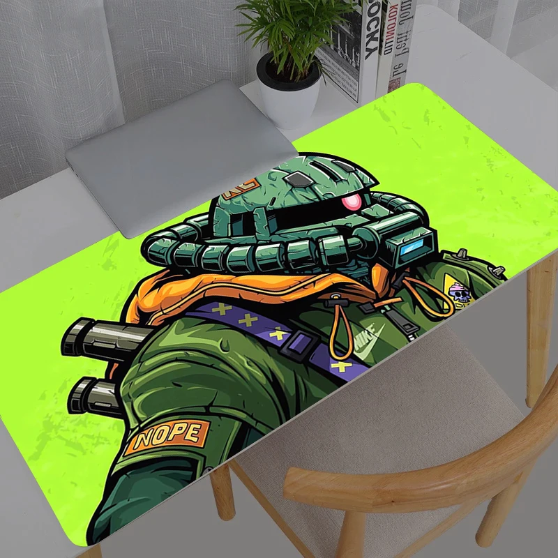 Tapis de souris XXL pour gamer, motif Mobile Suit Gundam, grand tapis de bureau en caoutchouc pour clavier et souris, tapis de jeu pour ordinateur portable