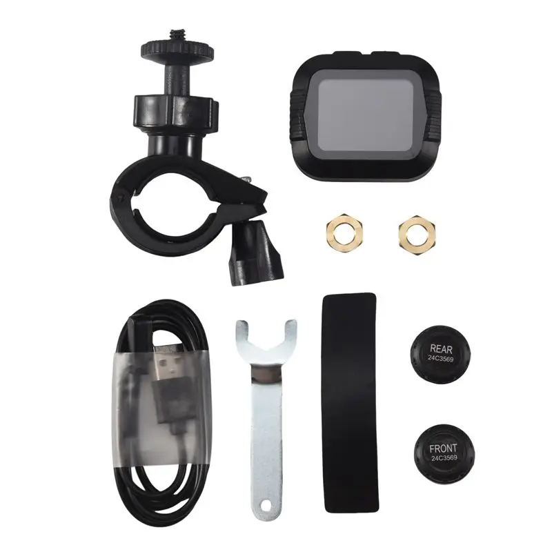 

Precision Waterproof Motorcycle Real Time Tire Pressure Monitoring System External Sensor Wireless LCD Display Moto TPMS