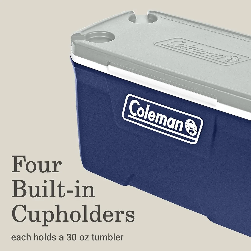 مبرد خارجي محمول مع الاحتفاظ بالثلج لمدة 5 أيام، مبرد صلب مانع للتسرب للتخييم والنزهات، 52/70/120/150 كوارت