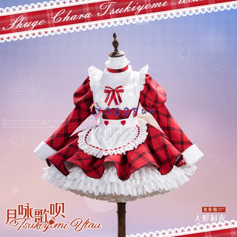 

Shugo Chara Tsukiyomi Utau Косплей Костюм Горничная Лолита Платье Полный комплект Реквизит Аксессуары Обувь Женская Хэллоуин Карнавальная Вечеринка