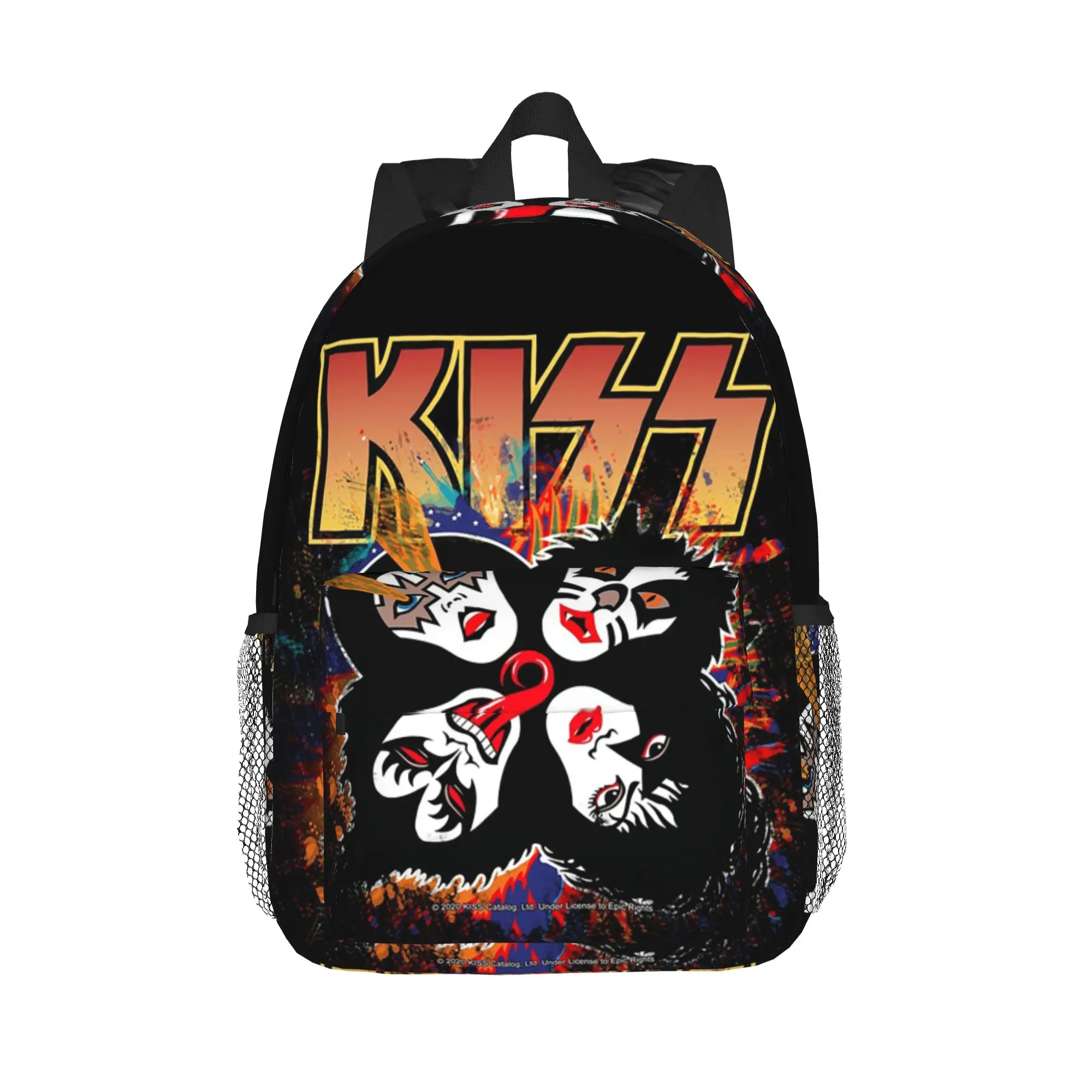 Kiss Rock Band Retor Backpack Hot Sale Daypack Large Capacity Boys Girls BookBag Shoulder Bags for Men Women School Bag
