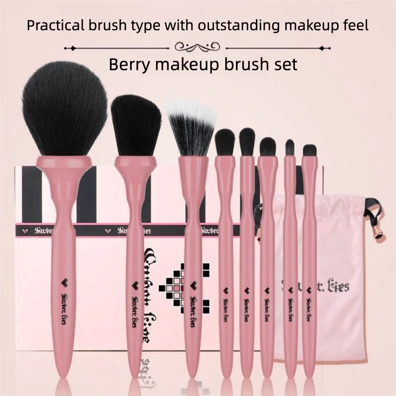 Portable Soft-Bristled Eyeshadow Blush Makeup Brushes Set - High-Quality Cosmetics Tools for Smooth Application