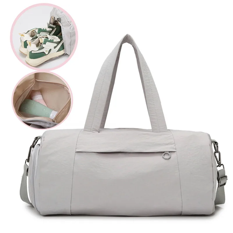 

Female Gym Bag For Travel Big Traning Luggage Shoulder Bolsas Shoe Compartment Weekend Swimming Fitness Handbag Women's Sports