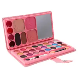 1 Set 33 Colors Eye Shadow Palettes Blush Palette Kids Eye Shadow Box Eye Shadow Plate Washable Makeup Kit Cosmetics Palettes