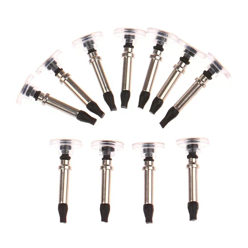 10pc Electronic Replacement Part Universal Disc Tip Stylus Pen Tips Round Transparent For Electronic Device Repair Durable