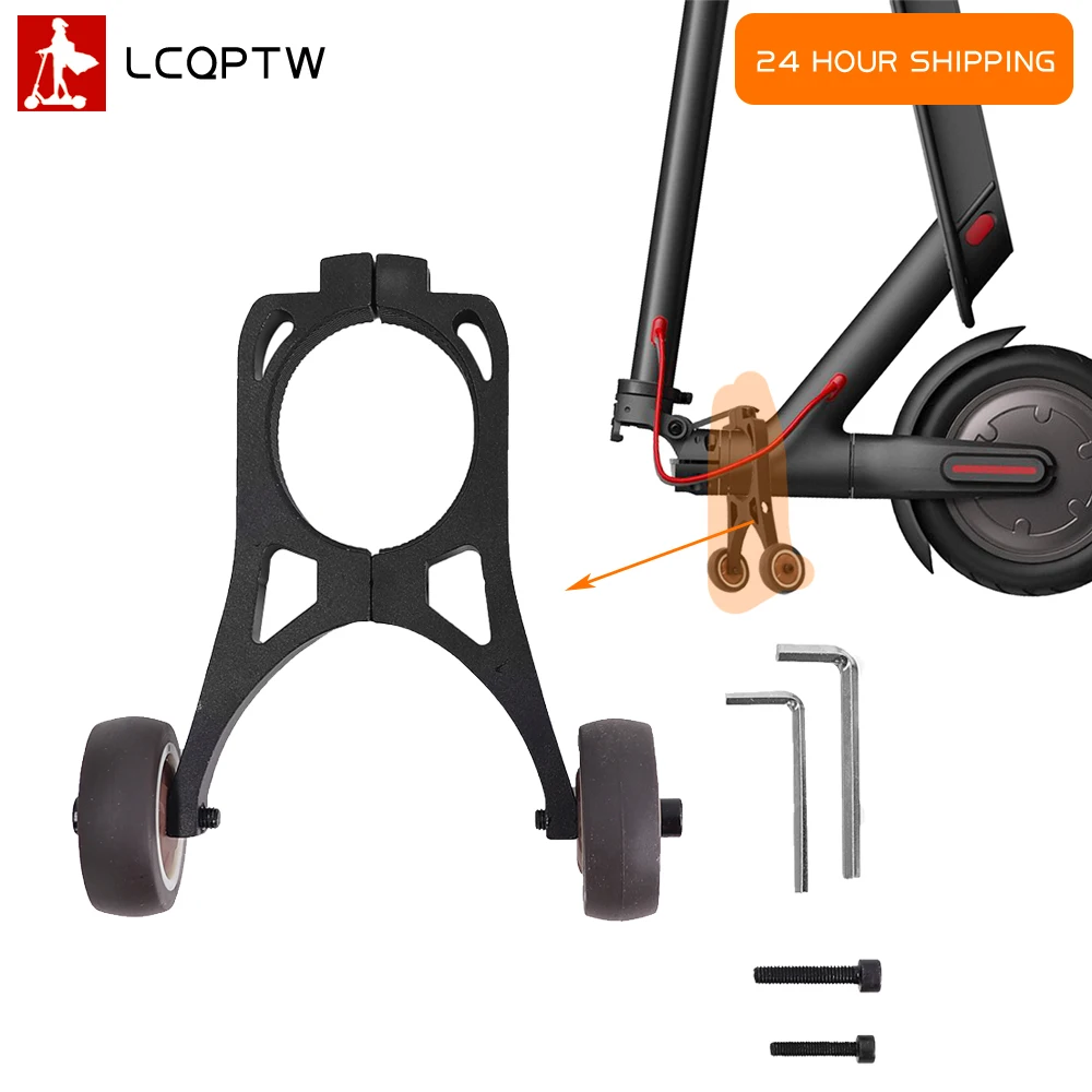 E-Scooter Handstand Klapphalterung für Xiaomi M365 1S Pro Hilfs kleines Rad invertiert Trolley Rad Aufbewahrungshalterung Teile