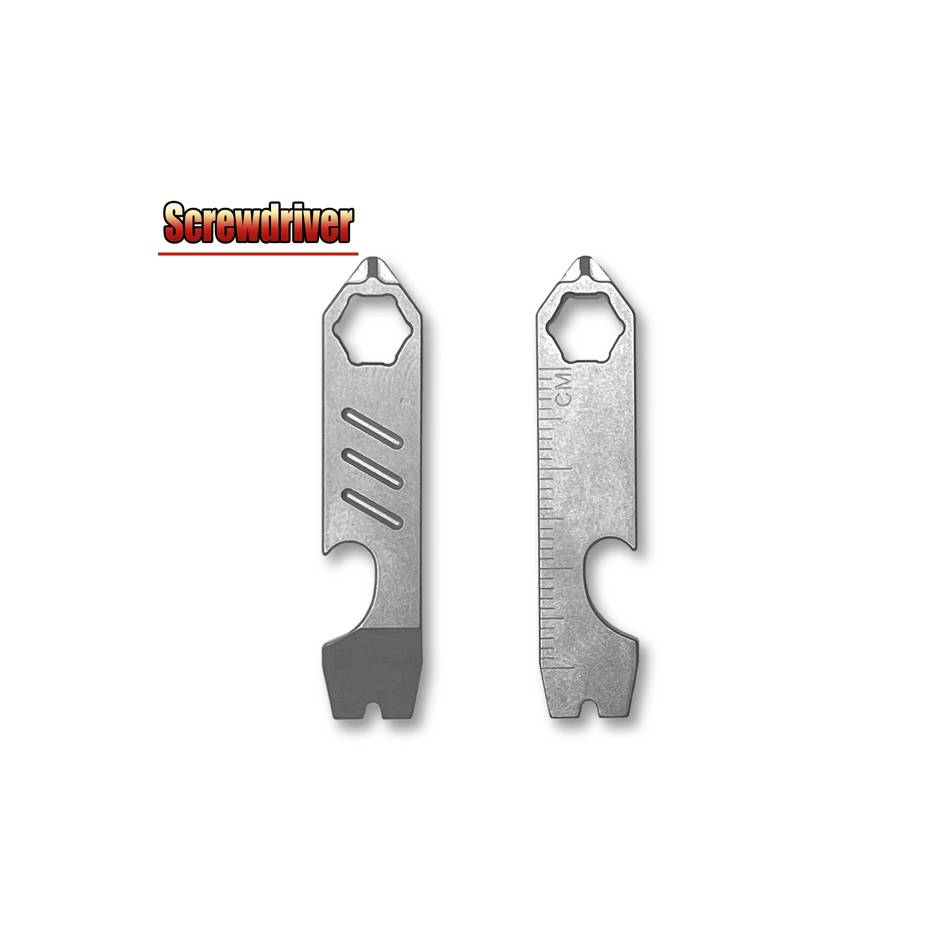 Mini TC4 Crowbar Bottle Opener Graduated Scale Hexagon Wrench EDC Outdoor Tools Multifunction Camping Gear image 5