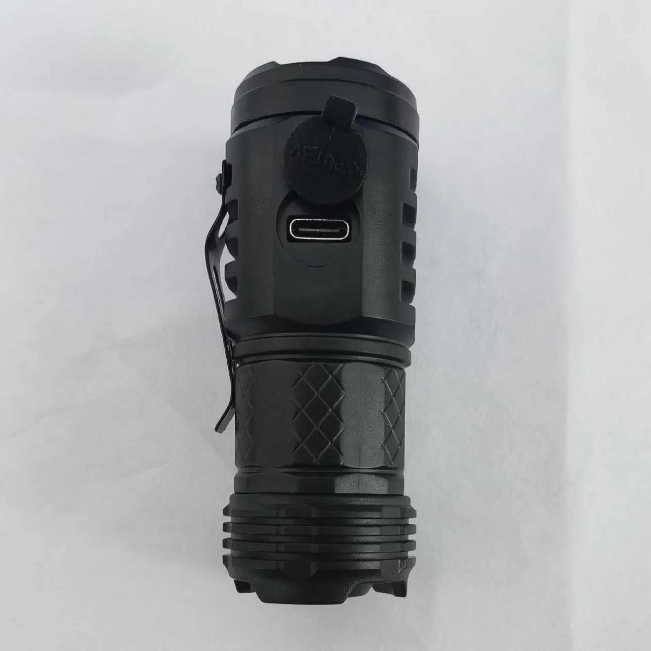 Mini Tactical Torch Super Bright 3 LED Flashlight Type-C Rechargeable Camping Light ABS+Metal Clip Hiking Lamp Easy To Carry