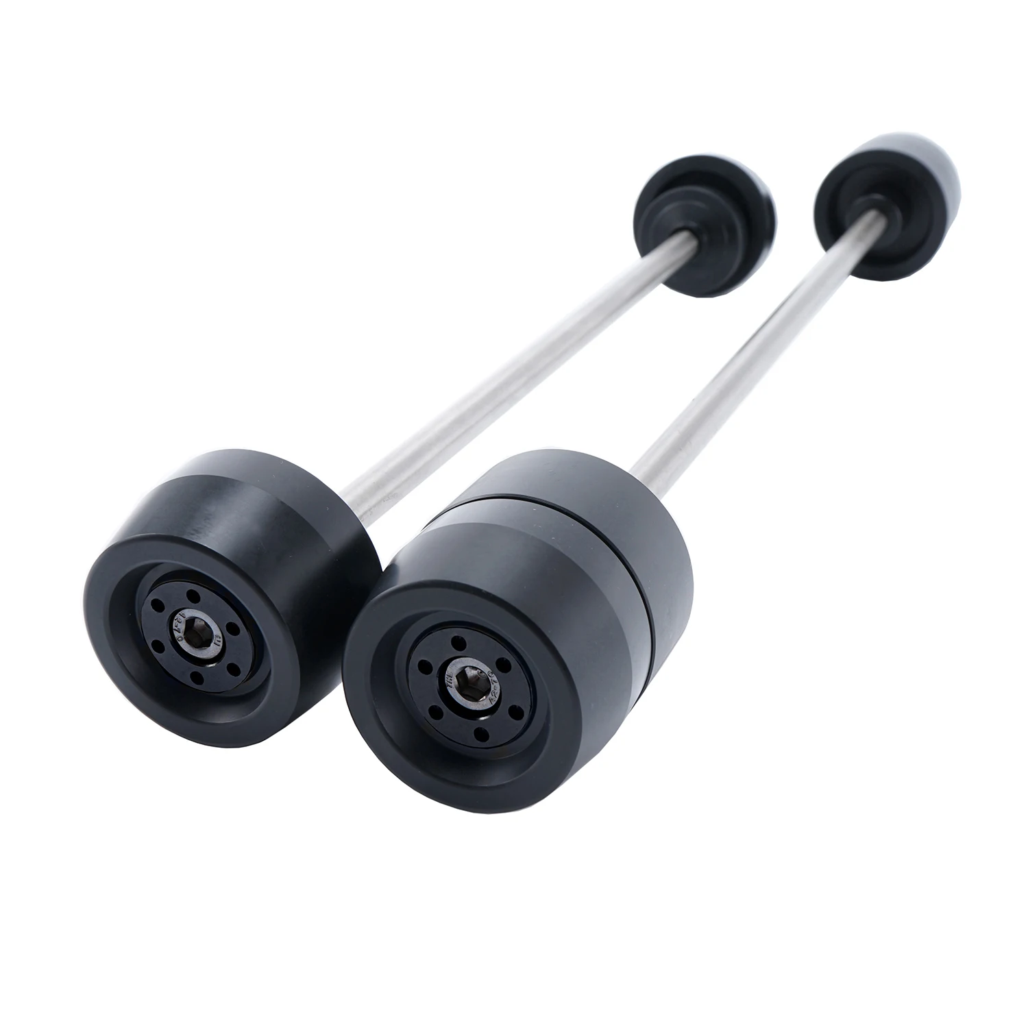 ل BMW F900R F900XR 2020-2025 F850R F850R دراجة نارية المحور الأمامي والخلفي شوكة تحطم المتزلجون عجلة السقوط الحماية #4