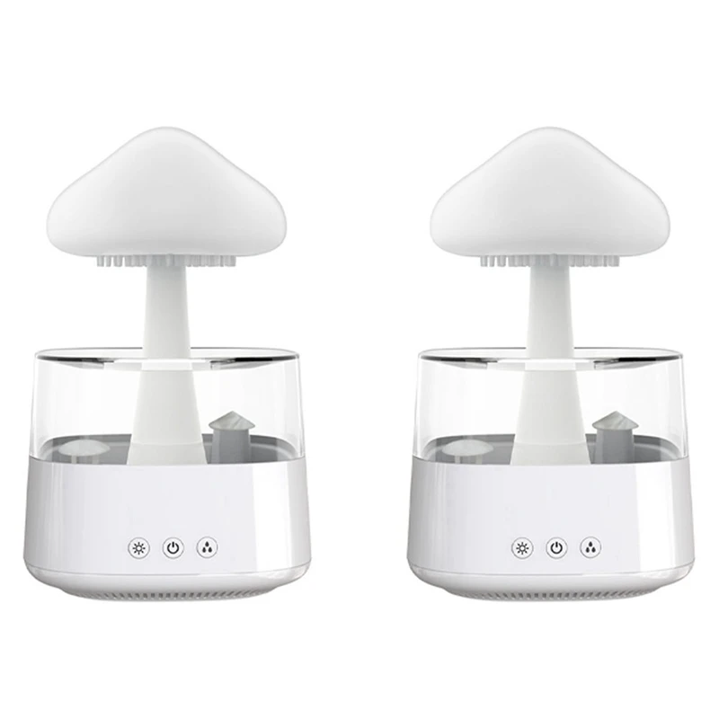 

2X Rain Cloud Humidifier Ultrasonic Atomizer Aromatherapy Machine Atomizer Household Power Supply 5V 2A Non-Rechargeable