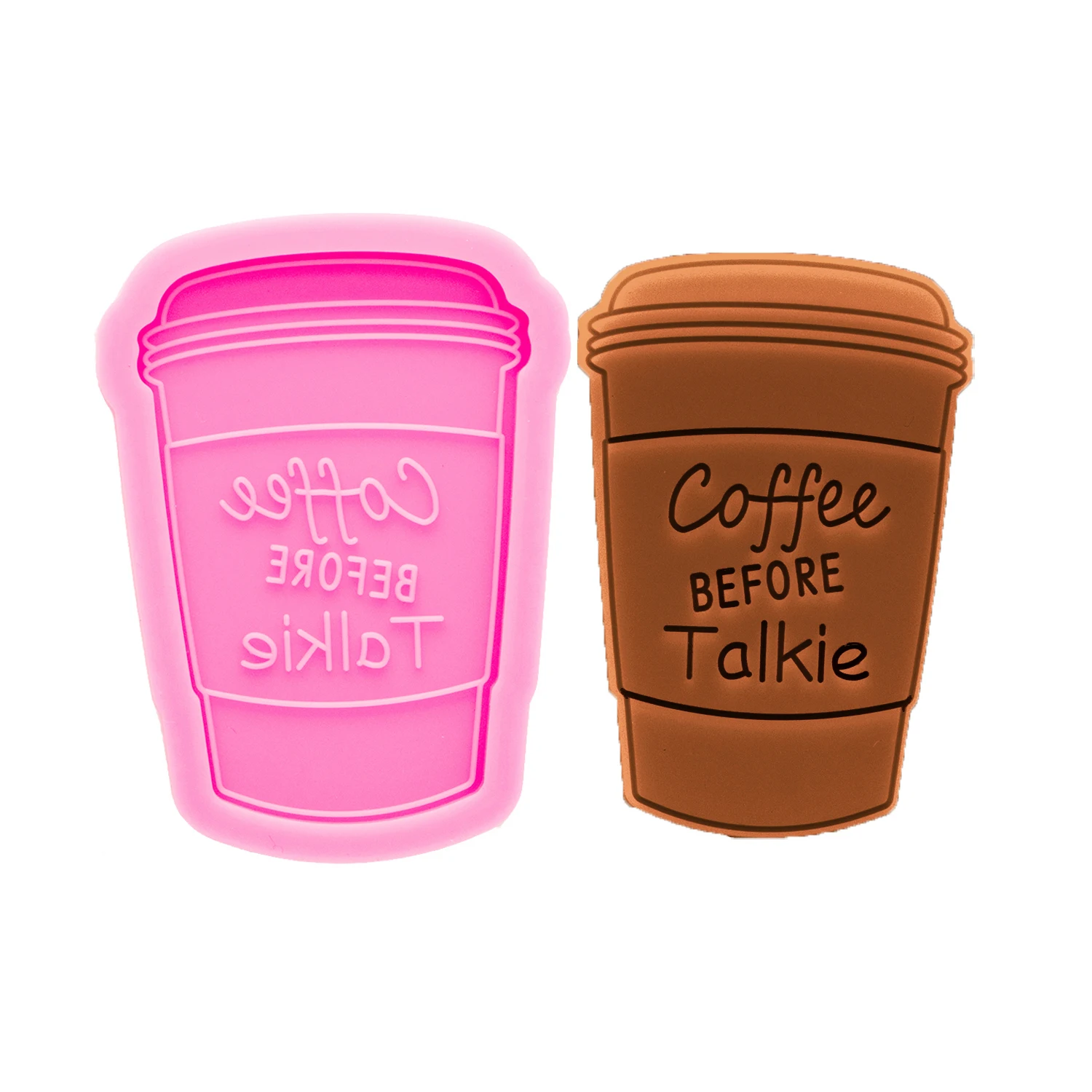 Drink Cup Silicone Mold Epoxy Resin Casting Mold for DIY Pendant Earring Keychain Jewelry Craft Supplies