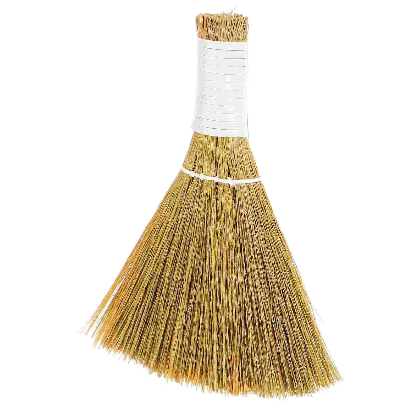 Petite balai Miscanthus portatif, brosse anti-poussière de bureau, balai de nettoyage de Table, matériau doux, conception compacte, nettoyage polyvalent du jardin