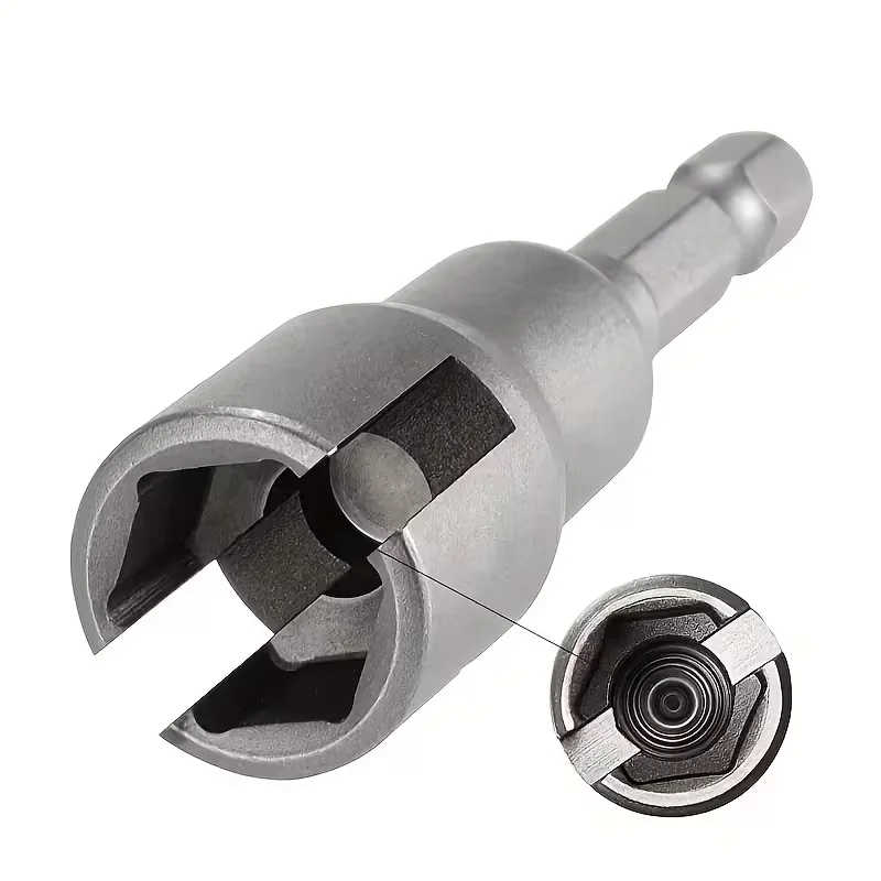 Electric Screwdriver Sleeve - Slot Sleeve Butterfly Bolt Sockets - Hex Shank Wrench - High-carbon Steel Socket Nut - Hand Tools