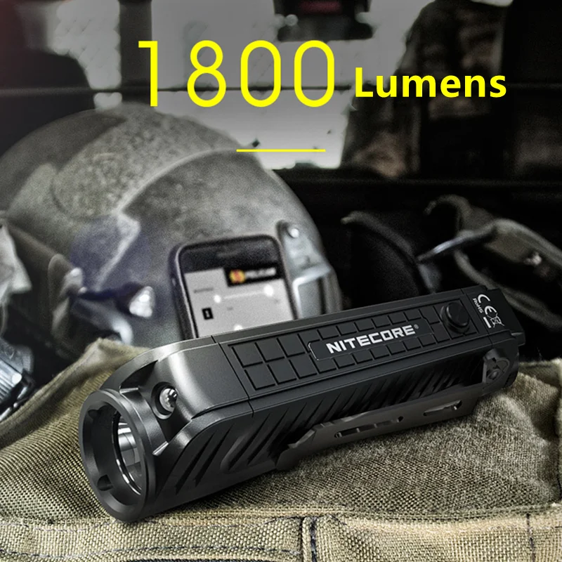 NITECORE P18 Chiến Thuật Đèn Pin 1800Lumens CREE XHP35 HD LED Kép Đèn Thực Thi Pháp Luật Ngoài Trời Tìm Kiếm Cắm Trại Đèn Pin