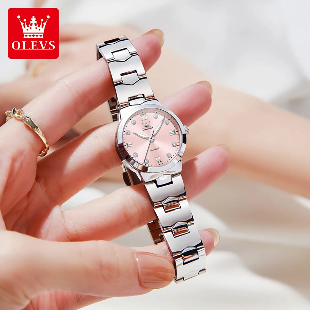 

OLEVS 3735 Luxury Brand Women's Watch Stainless steel Waterproof Elegant Fashion Watch for Women
