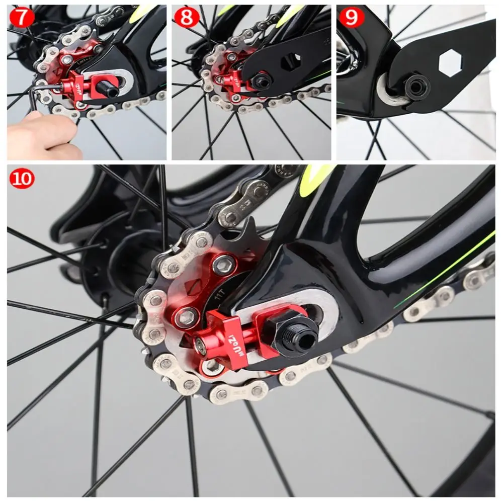 Folding Fixed Gear Bicycle Accessories Bicycle Adjuster Chain Tightener Bike Chain Tensioner Split Type Chain Tensioner
