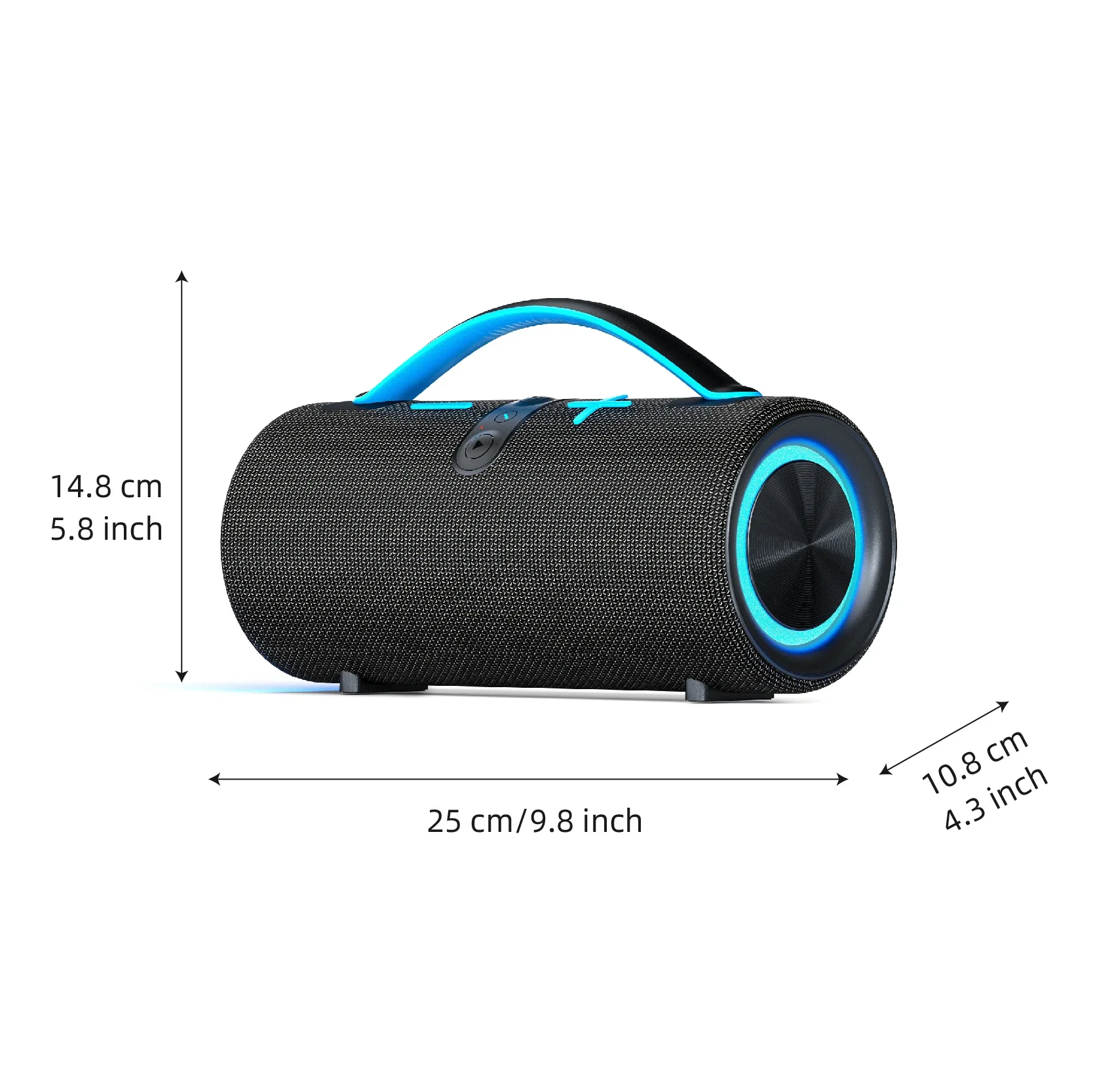 Haut-parleurs Bluetooth RGB sans fil EBS-618, 30w, caisson de basses haute puissance, capacité de la batterie 3600mAH avec lumières LED colorées, nouvelle version