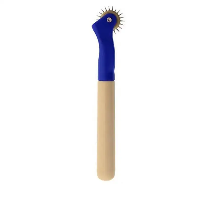 ABWR-For Leather Crafts Fabrics Arts Decorations Paper Perforator Tool Pounce Wheel Perforation Point Spacer Cutter