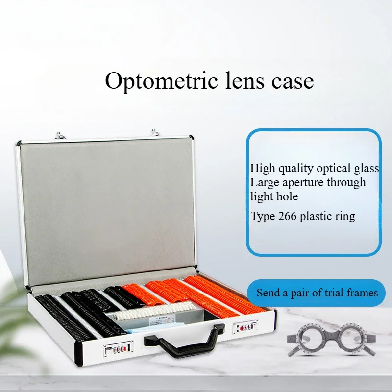 SL-266 Optometry Lens Box Optical Shop Eye Hospital Optometry Insert Box Plastic Ring Large Aperture Lenses