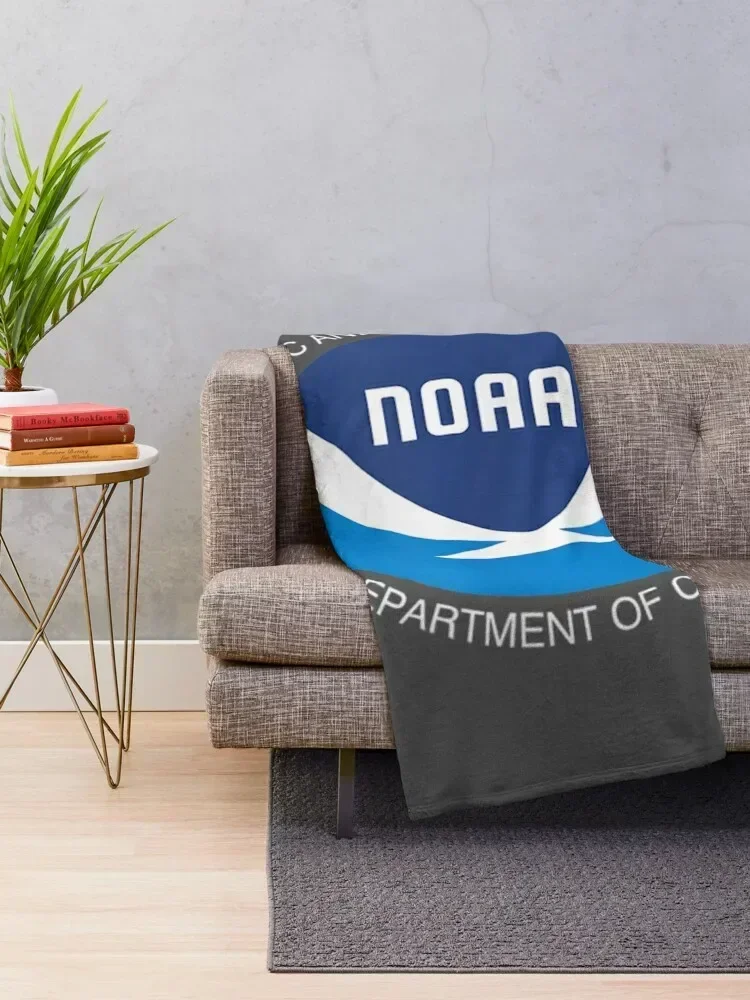 NOAA National Oceanic and Atmospheric Administration Throw Blanket funny gift for winter Plush Blankets