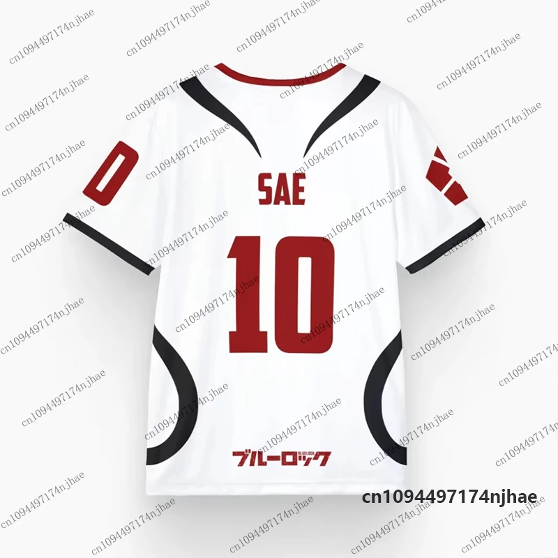 2026 Anime Jersey Blue Lock Sae Itoshi Role Playing 3D Print Men's Women‘s T-shirt Summer Quick-dry Sports Tees Oversized Tops