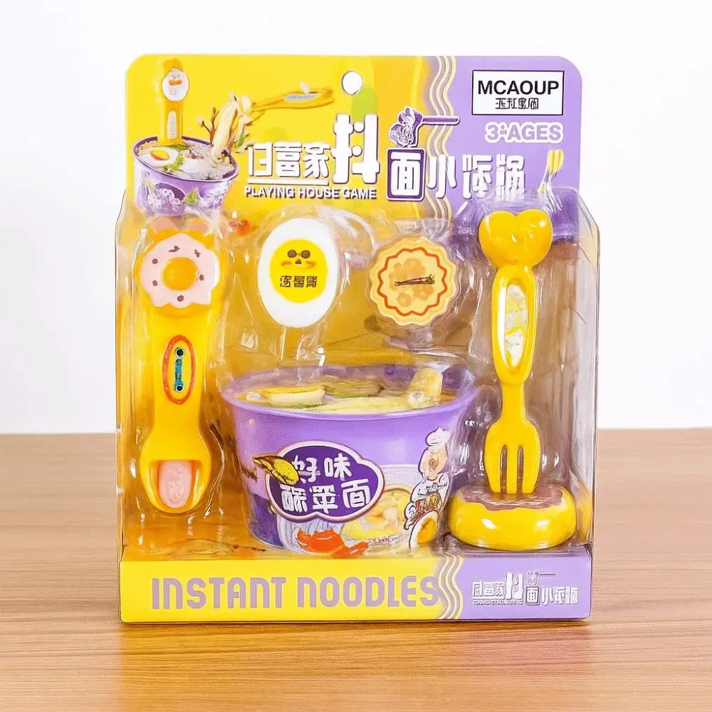 Simulated Ramen Feeding Toy Early Education Kitchen Toys Food Feeding Toys Desktop Ornament Cartoon Play House Toys Girl Gifts