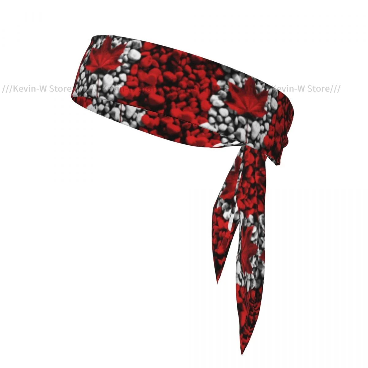 Canada Flag Of Stone Style Bandanas Hairband Head Tie Sports Headband for Running Tennis Karate Athletics Brief Style