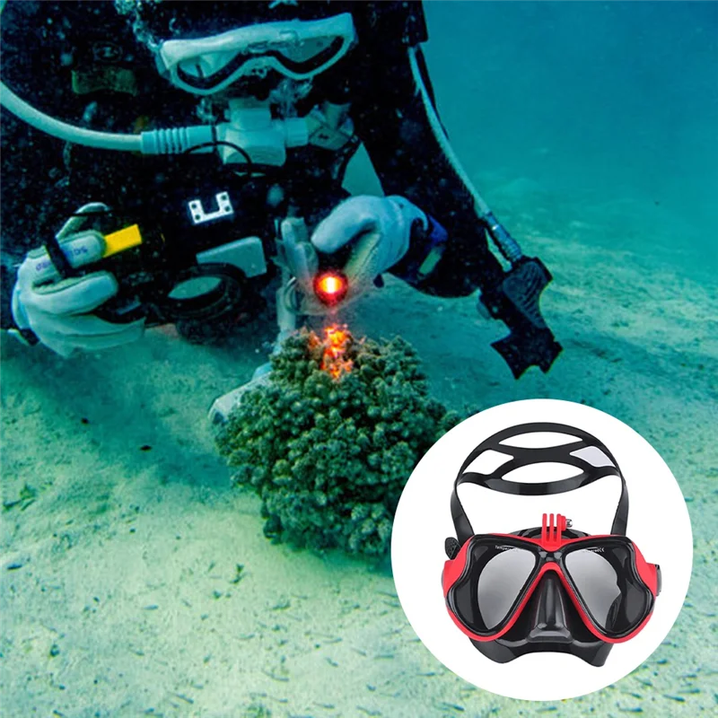 ABGN masque sous-marin professionnel caméra masque de plongée lunettes de natation tuba support de caméra de plongée sous-marine pour Gopro