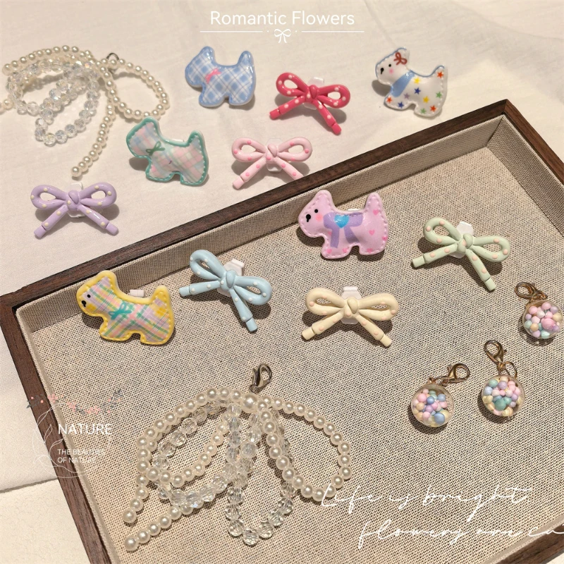 [Cute Sneakers Charm] 16PCS Shoe Boot Accessories Bow, dog Charms for Sneakers & Boots, Fashion DIY Decorative Embellishments