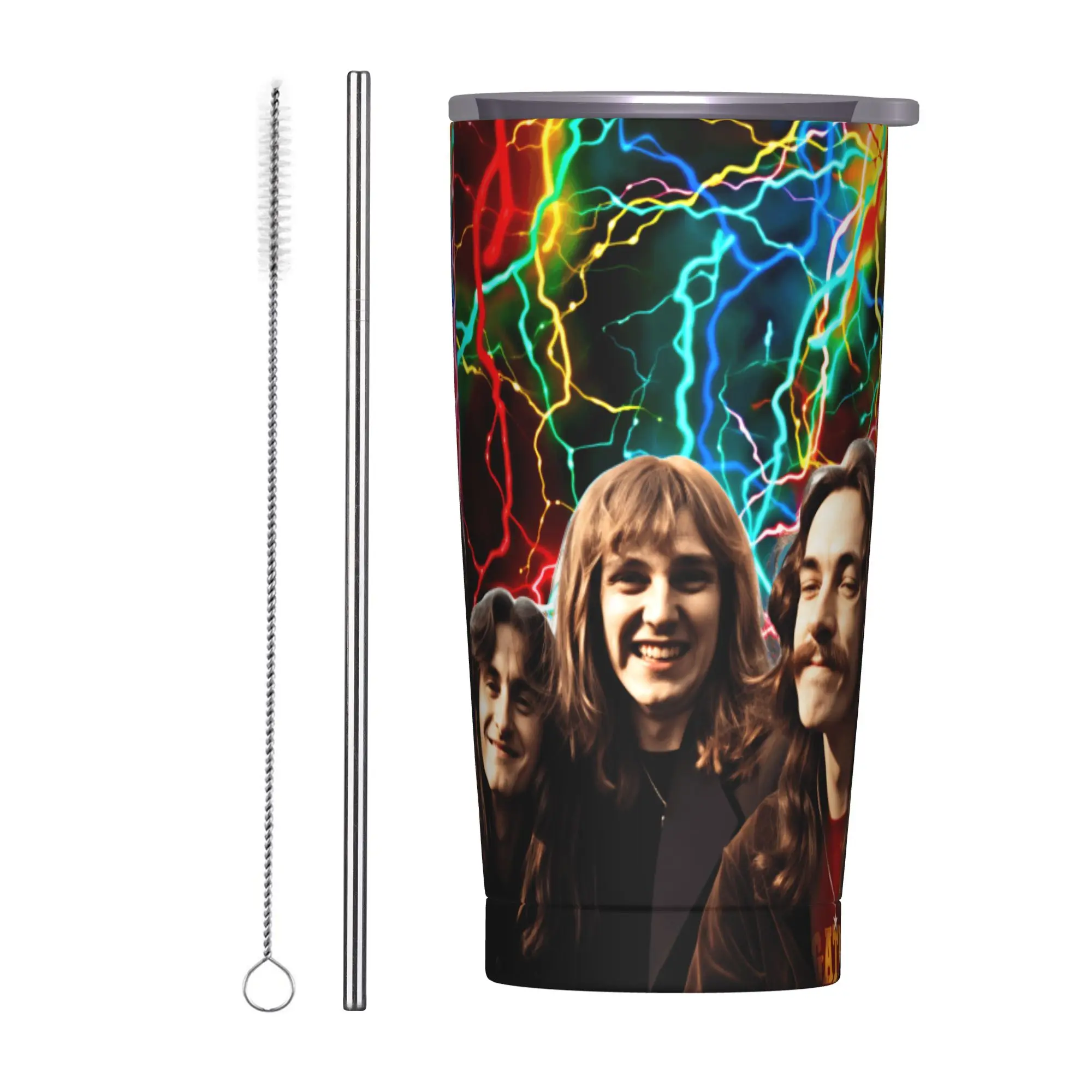 Rush Band Tumbler  Cold and Hot Keep Heat Stainless Steel Thermal Mug Custom Mugs Cup,