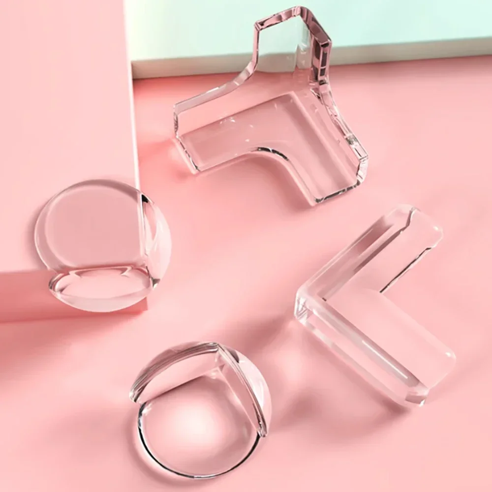 Transparent Anti Collision Angle Right Angle Silicone Protective Cover Tea Table Furniture Soft Package Edge Sticker L/T/V-Type