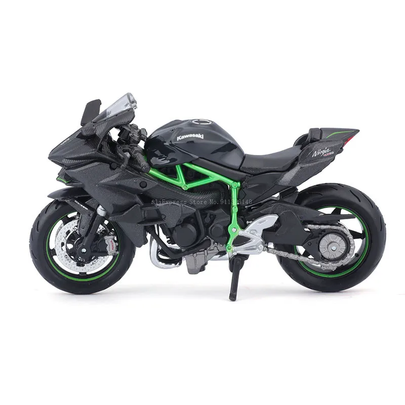 Maisto 1:18 kawasaki ninja h2r genuíno liga modelo de motocicleta estática fundição brinquedo coleção modelo presente