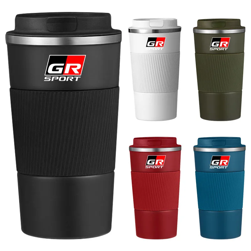 الفولاذ المقاوم للصدأ GR غازو سباق شعار القهوة زجاجة ترمس كوب حراري لتويوتا Rav4 كورولا كامري أكوا يارس الصليب أوريس #2