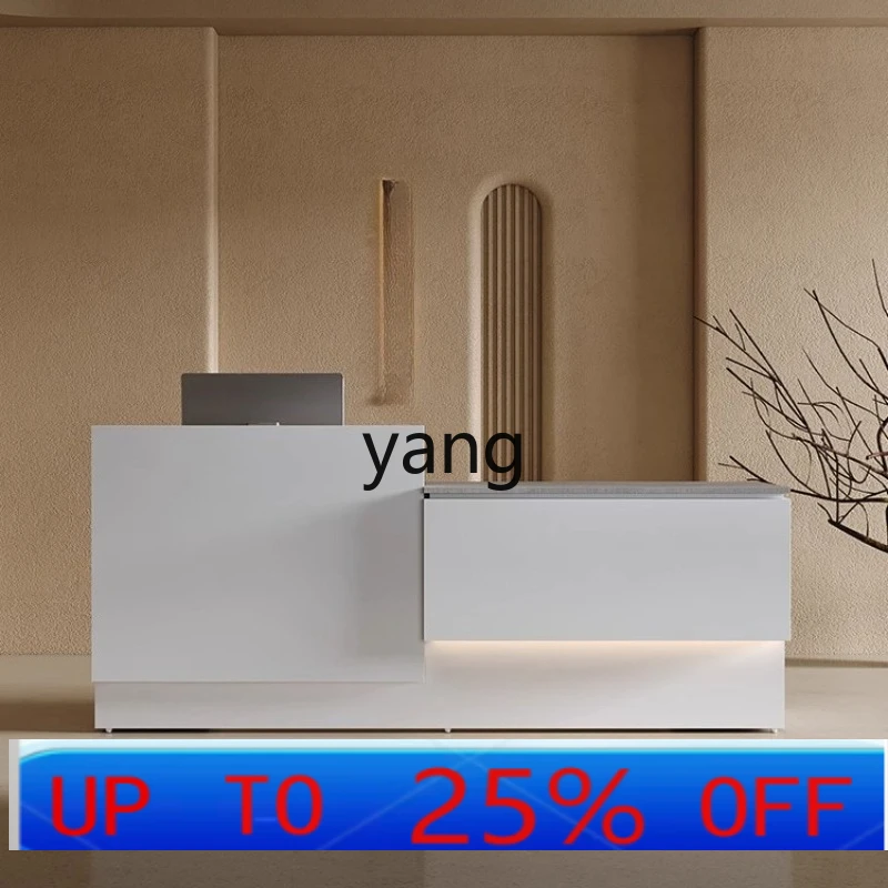 

Стойка регистрации компании lmm Простая современная офисная лакированная стойка регистрации