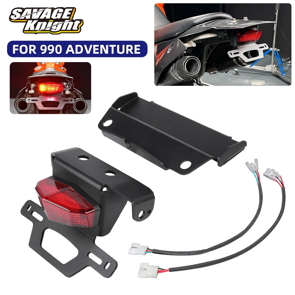 

For 990 Adventure 990ADV S R Tail Tidy License Plate Bracket Brake Turn Signal Light Registration Frame Holder LED Taillight