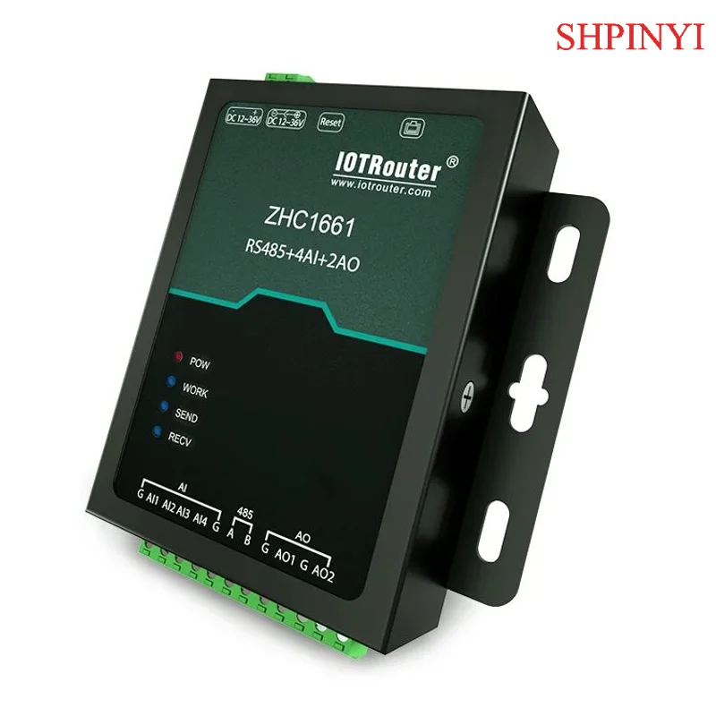 

Промышленный шлюз Rs485 4AI к Ethernet для сбора данных Modbus RS485 Разъем Ethernet RJ45 Аксессуар IoT с 2AO