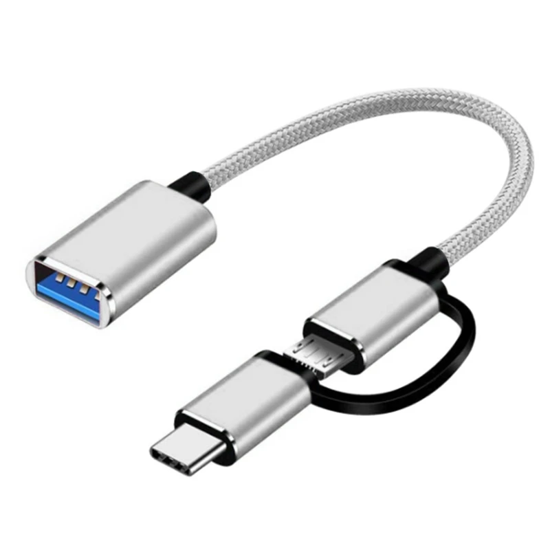 2023 Новый универсальный преобразователь Micro Type-C в USB, кабель для передачи данных, кабель для передачи данных, шнур, для
