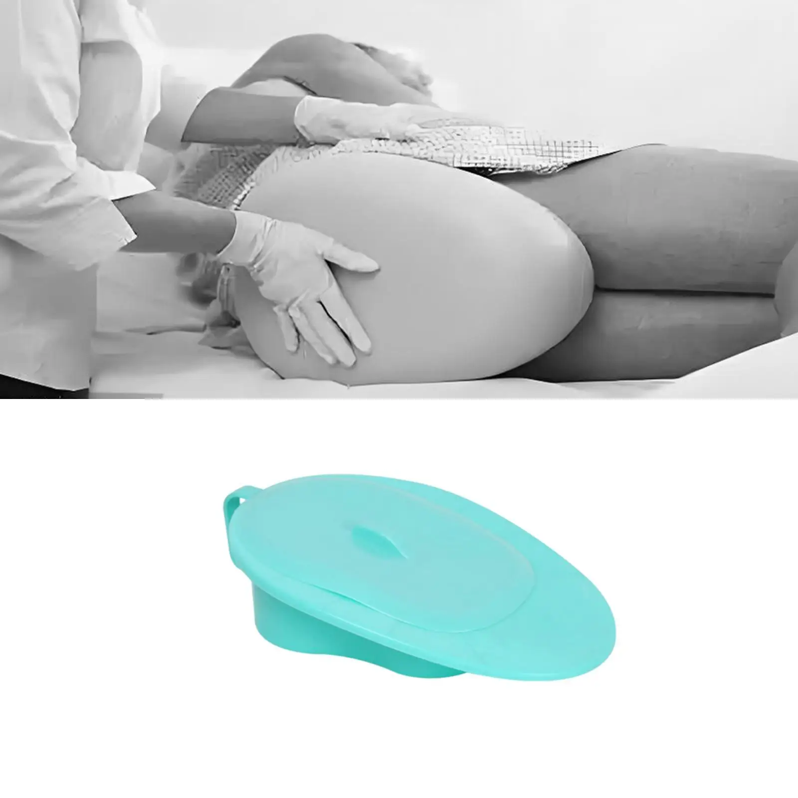 Bed Pan Potty Compact Dimension Wear-resistant Firm Thick Heavy Duty Comfortable