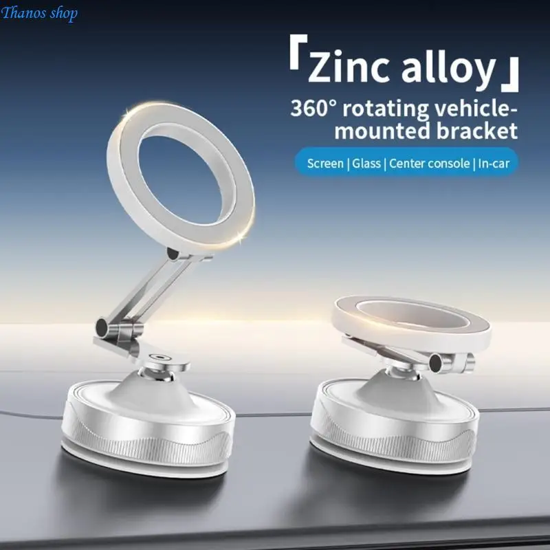 

Vacuum Car Phone Holder Suction Cup Foldable Phone Stand Bracket X37A