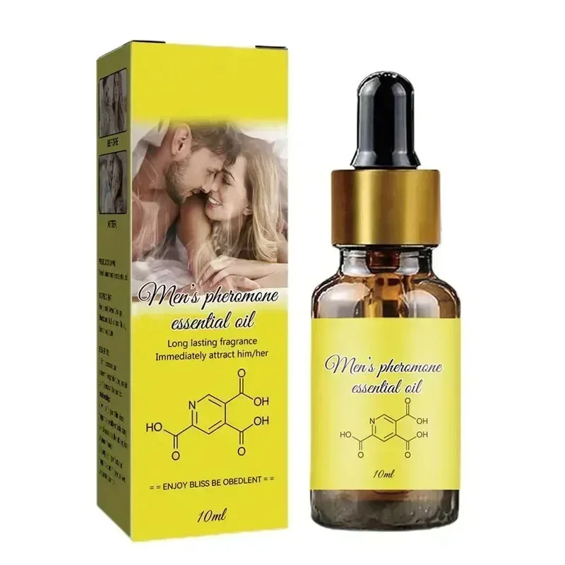 Pheromon minyak esensial parfum untuk pria wanita, parfum wangi tubuh penyegar alami tahan lama