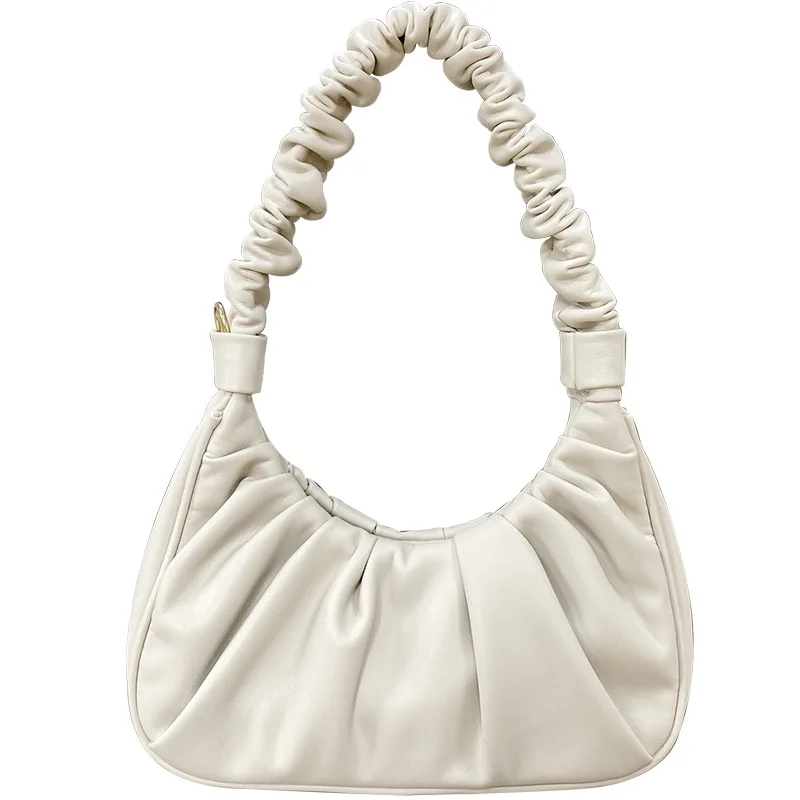 

Cloud pleated bag women's crescent shoulder messenger bag versatile underarm bag