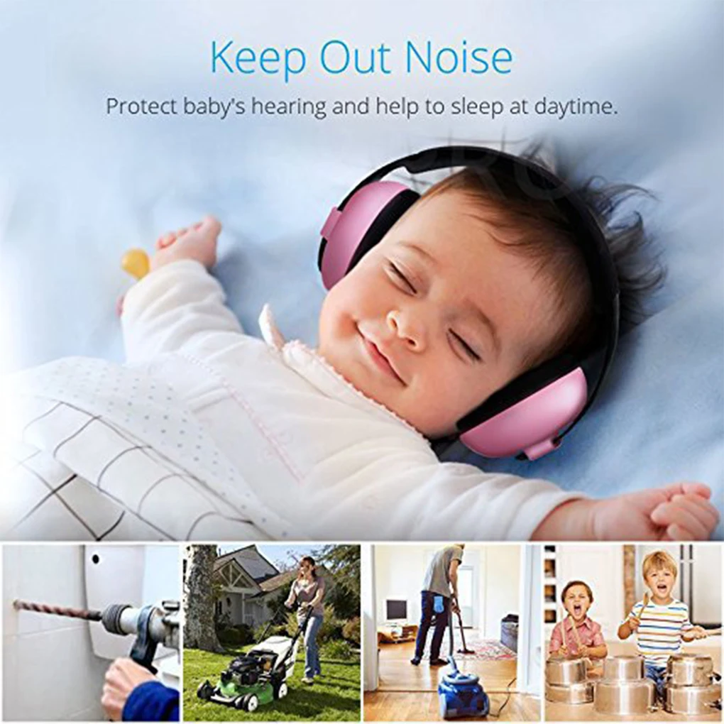 Headphone bayi Anti bising, headphone bayi, Anti bising, Earmuff, pelindung telinga bayi, penutup telinga, tidur