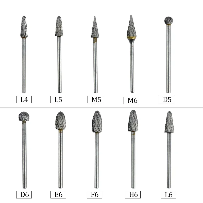 

10 Types Optional Tungsten Carbide Cutter Kit Dental Carbide Burs Whitening Remove and Polishing Tools 2.35Mm