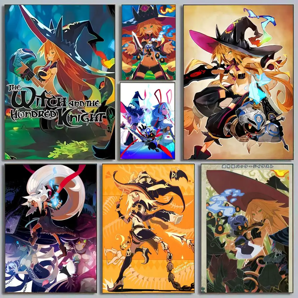 Game The Witch and the Hundred Knight Poster HD Wall Art Aesthetic Decor for Living Room Bedroom Office Stylish Gift