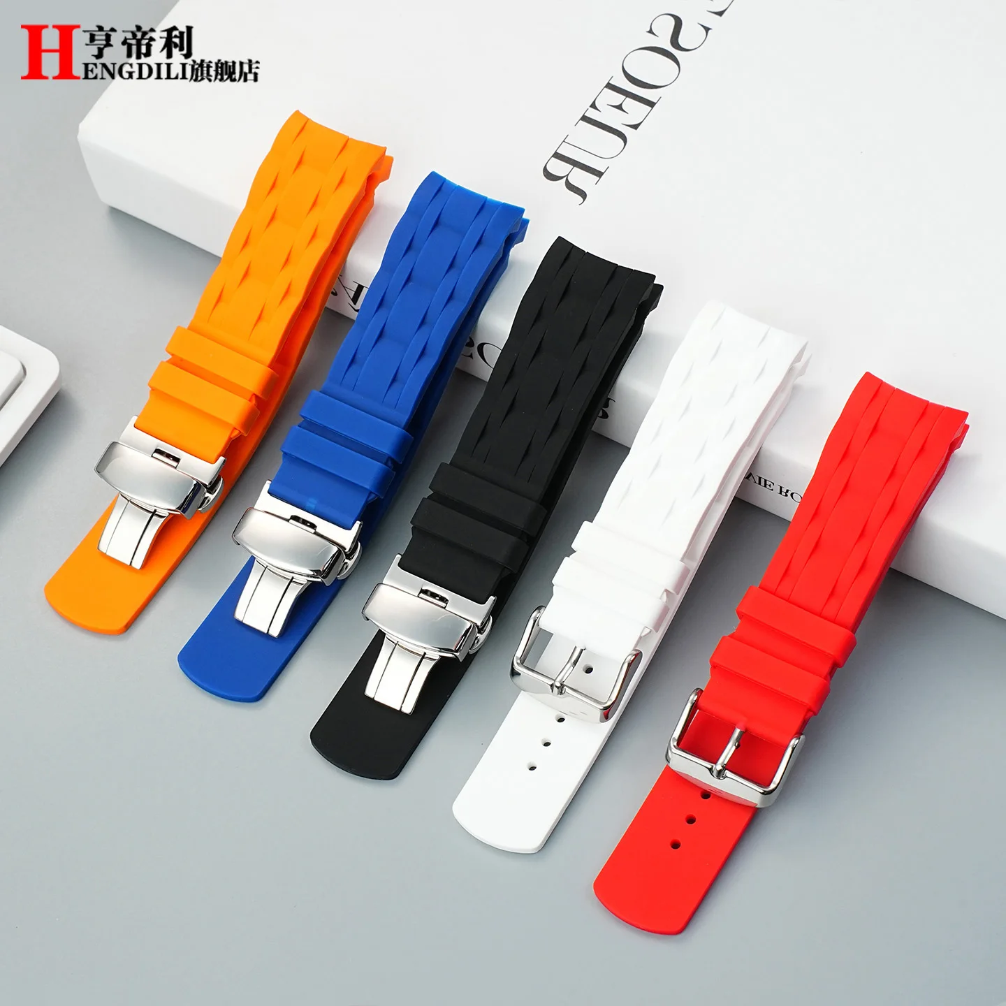 Мягкий резиновый ремешок 22 мм для мужских часов Tissot T-Countour T035 T035.407 T035.417A с изогнутым концом и идеальной заменой