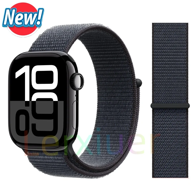 Nylon lusband voor Apple Watch-banden 46 mm 44 mm 45 mm 40 mm 41 mm 42 mm Armband iWatch-serie 11 10 9 SE 8 7 6 5 4 Ultra 3 2 49 mm