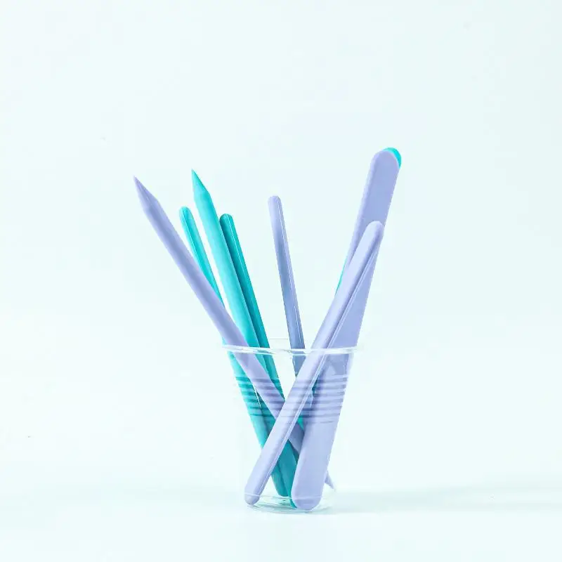 4pcs Silicone Epoxy Mixing Sticks Reusable Resin Stirrers Mixing Tools For Diy Liquid Paint Projects Durable And Easy To Clean