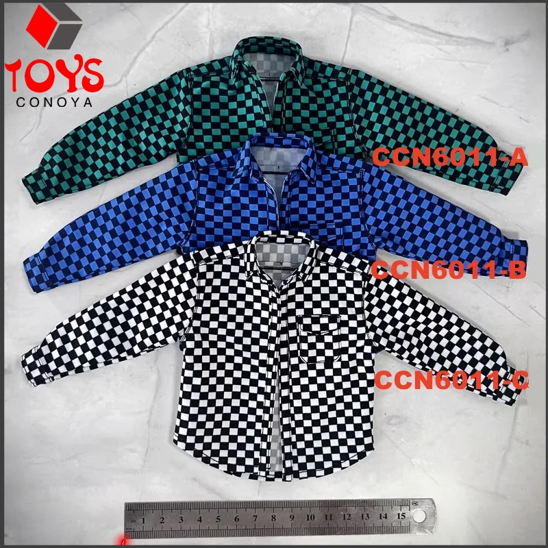 

NCCTOYS CCN6011 1/6 Scale Vintage Plaid Shirt Clothes Model Fit 12" Male Soldier Action Figure Body Dolls